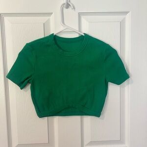 Green Crop Top